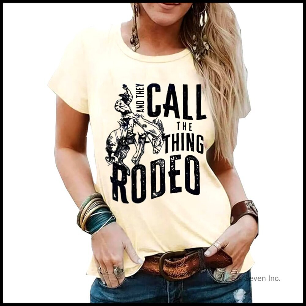 Vintage Western Cow Skull Graphic T-Shirt Retro Cowgirl Casual Short Sleeve Top